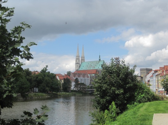 St Peterskirche across the river in Gorlitz